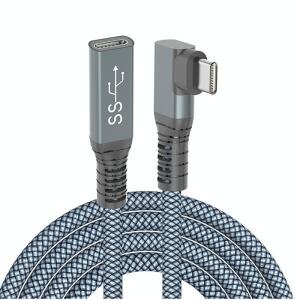 2m USB-C / Type-C Elbow Male to Female 10Gbps Extension Cable