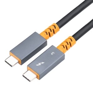 9046 100W USB-C / Type-C mâle vers USB-C / Type-C mâle câble de données bicolore câble audio vidéo 4K pour Thunderbolt 3