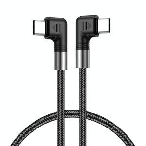 A9 100W USB-C/Type-C to USB-C/Type-C Double Elbow Data Cable