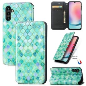 For Samsung Galaxy A24 4G CaseNeo Colorful Magnetic Leather Phone Case