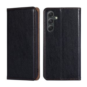 For Samsung Galaxy A54 5G Gloss Oil Solid Color Magnetic Leather Phone Case