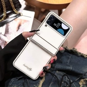 For Samsung Galaxy Z Flip3 5G Solid Color Series Fold Hinge Phone Case