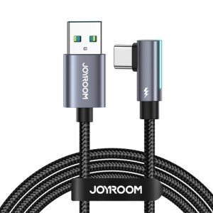JOYROOM S-AC027A17 3A USB to USB-C/Type-C Elbow Fast Charging Data Cable