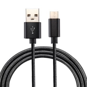 Knit Texture USB to USB-C / Type-C Data Sync Charging Cable