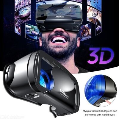 HiTech Land - Original VRG Pro 3D VR lunettes réalité virtuelle lunettes  boîte stéréo VR Google casque pour 5 à 7 pouces Smartphone lunettes  dispositifs